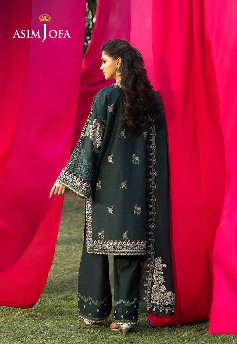 Asim Jofa | Ishq e Eid | AJULW-06 Embroidered Lawn 3 Pcs - House Of Hania