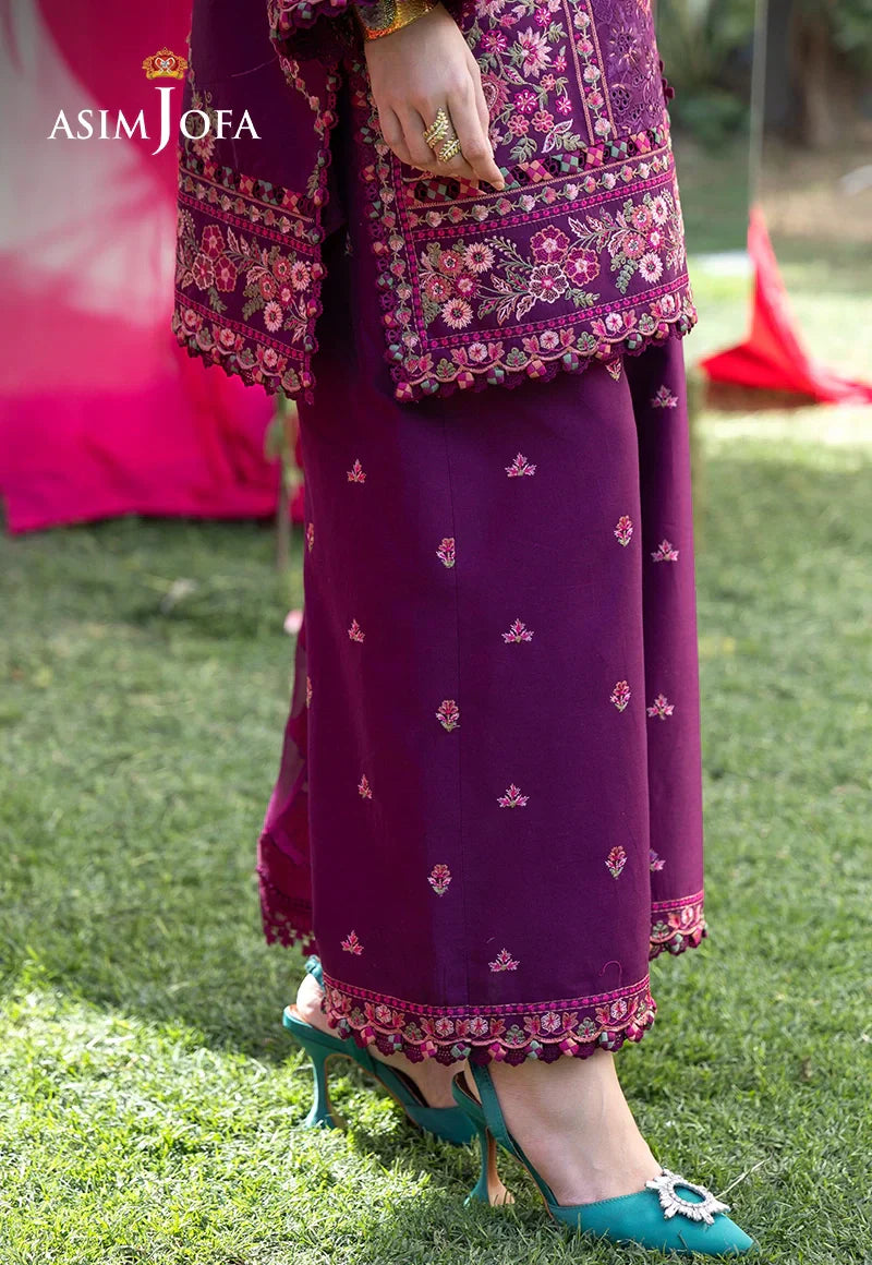 Asim Jofa | Ishq e Eid | AJULW-07 Embroidered Lawn 3 Pcs - House Of Hania