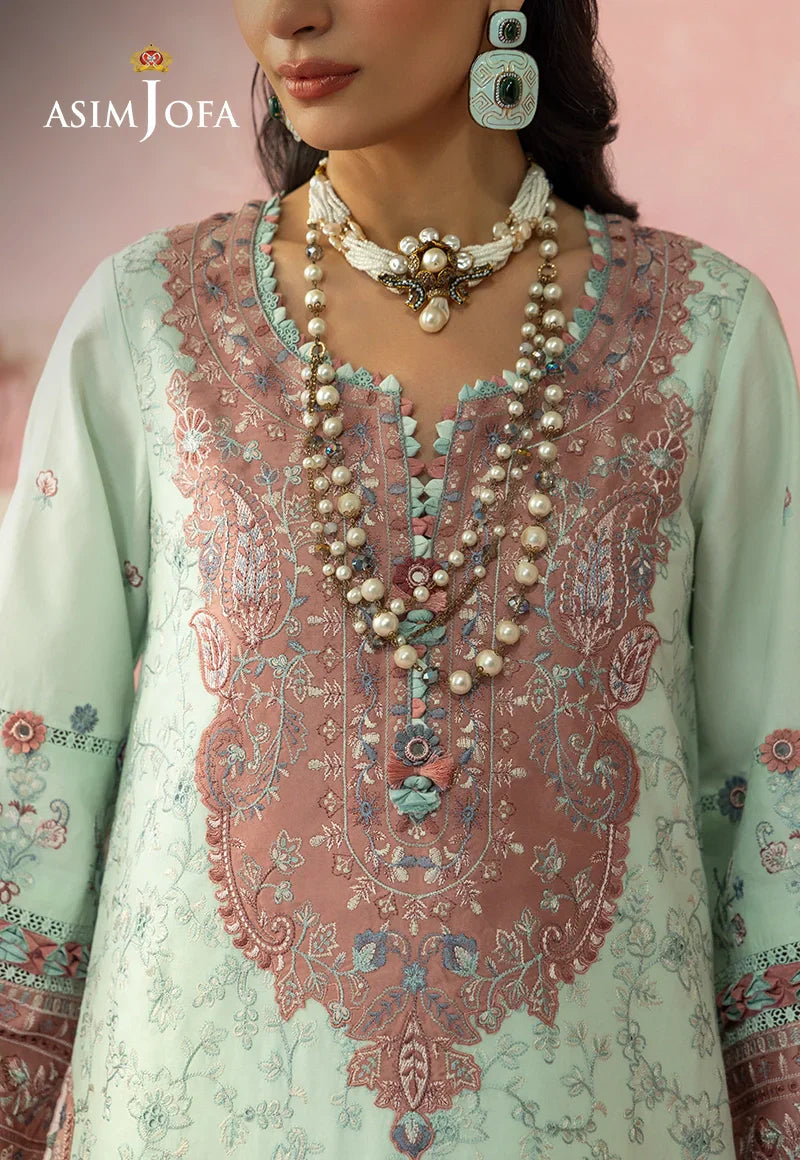 Asim Jofa | Ishq e Eid | AJULW-08 Embroidered Lawn 3 Pcs - House Of Hania
