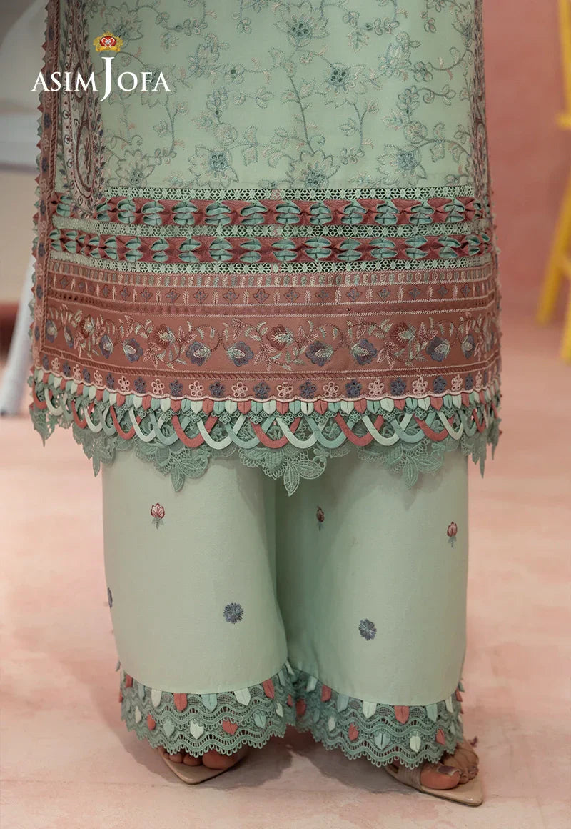 Asim Jofa | Ishq e Eid | AJULW-08 Embroidered Lawn 3 Pcs - House Of Hania