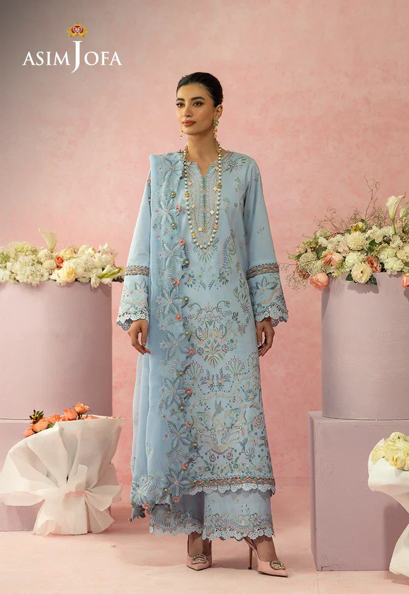Asim Jofa | Ishq e Eid | AJULW-10 Embroidered Lawn  3 Pcs - House Of Hania