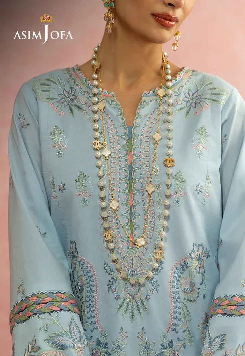 Asim Jofa | Ishq e Eid | AJULW-10 Embroidered Lawn  3 Pcs - House Of Hania