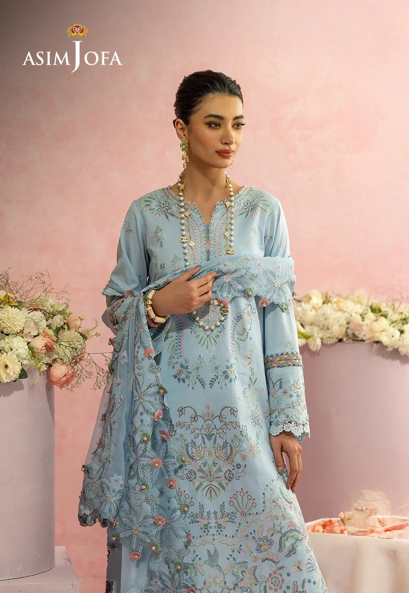 Asim Jofa | Ishq e Eid | AJULW-10 Embroidered Lawn  3 Pcs - House Of Hania
