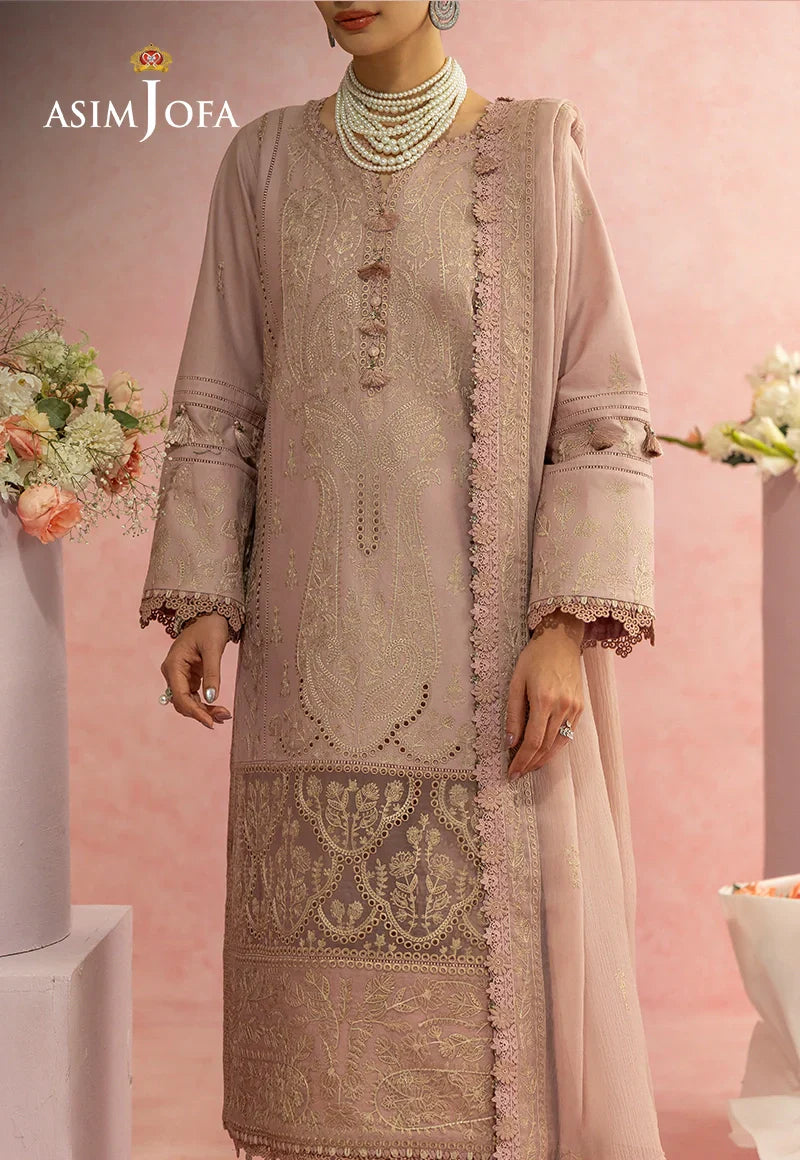 Asim Jofa | Ishq e Eid | AJULW-11 Embroidered Lawn 3 Pcs - House Of Hania