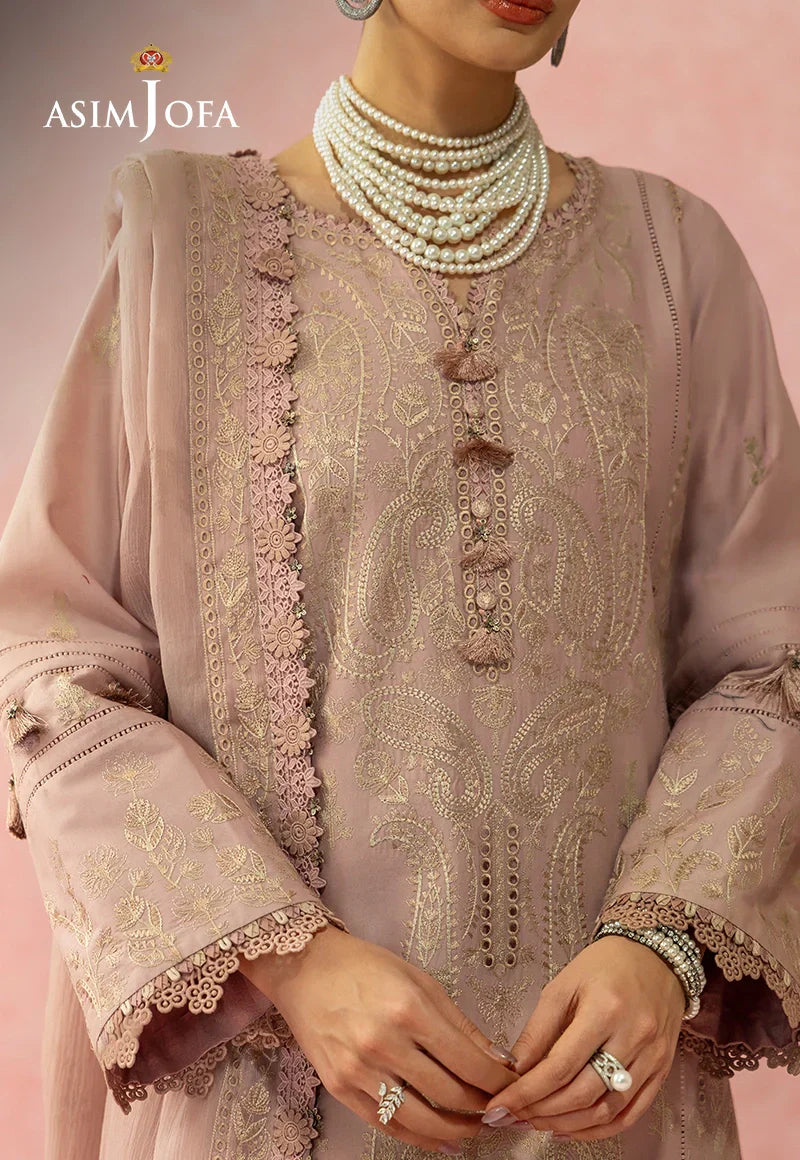 Asim Jofa | Ishq e Eid | AJULW-11 Embroidered Lawn 3 Pcs - House Of Hania