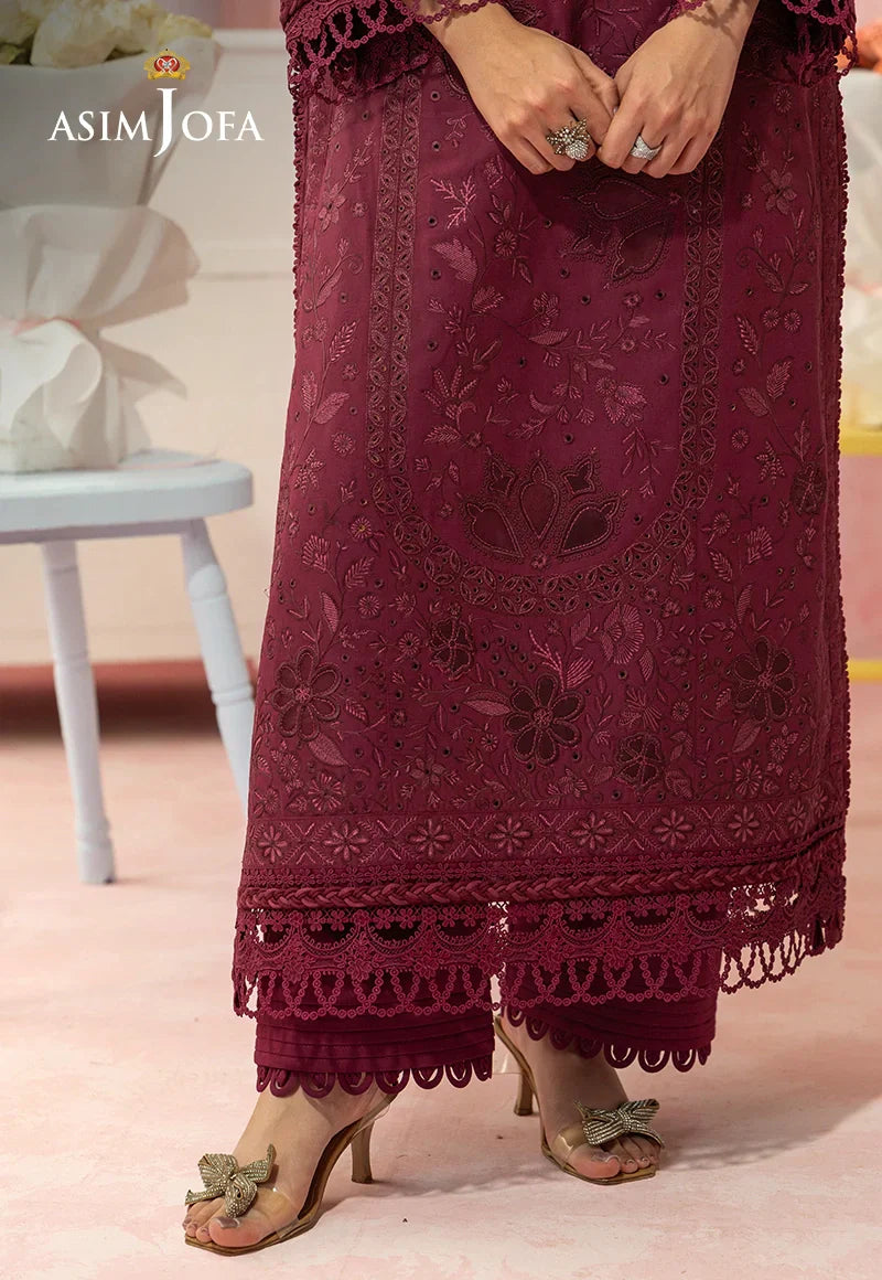 Asim Jofa | Ishq e Eid | AJULW-12 Embroidered Lawn 3 Pcs - House Of Hania