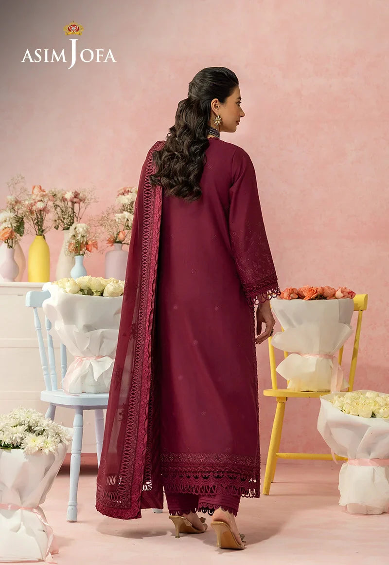 Asim Jofa | Ishq e Eid | AJULW-12 Embroidered Lawn 3 Pcs - House Of Hania