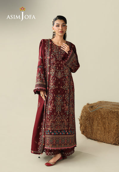 Asim Jofa | Kashmiri Collection 25 | AJULK-08 - House Of Hania