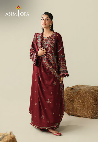 Asim Jofa | Kashmiri Collection 25 | AJULK-08 - House Of Hania