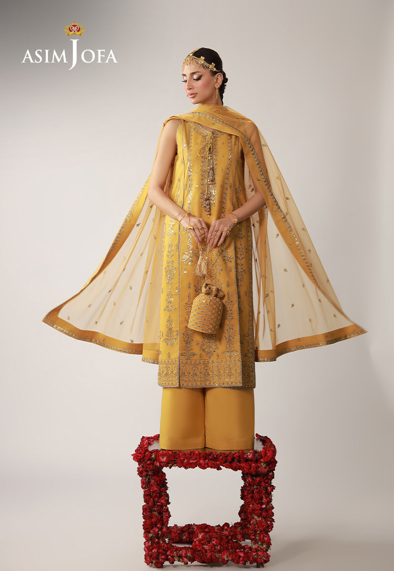 Asim Jofa | Layaan Festive Collection | AJULO-09 - House Of Hania