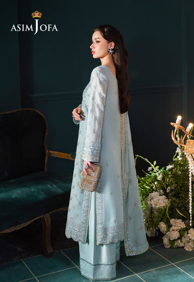 Asim Jofa | Lumiere Formals | AJLFC-01 EMBROIDERED PAPER COTTON - House Of Hania