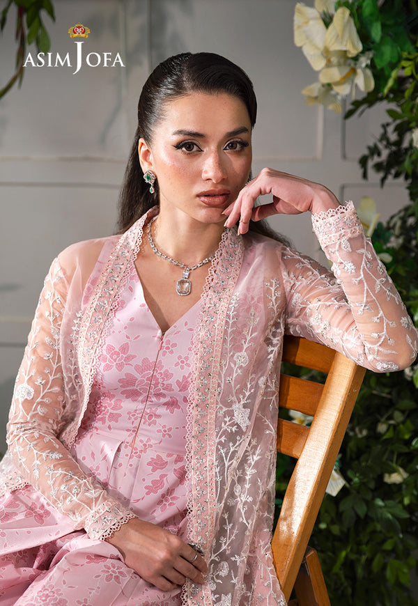 Asim Jofa | Lumiere Formals | AJLFC-02 EMBROIDERED ORGANZA - House Of Hania