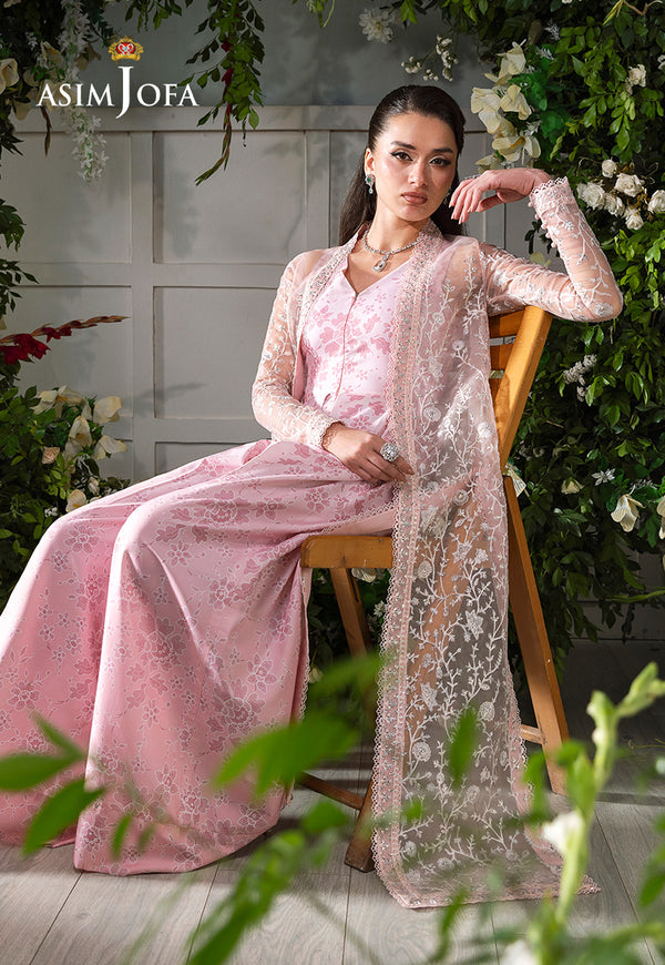 Asim Jofa | Lumiere Formals | AJLFC-02 EMBROIDERED ORGANZA - House Of Hania