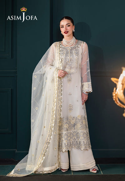 Asim Jofa | Lumiere Formals | AJLFC-03 EMBROIDERED ORGANZA - House Of Hania