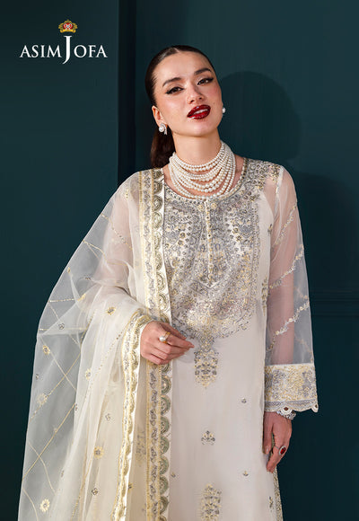 Asim Jofa | Lumiere Formals | AJLFC-03 EMBROIDERED ORGANZA - House Of Hania