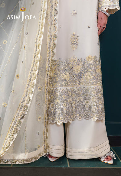 Asim Jofa | Lumiere Formals | AJLFC-03 EMBROIDERED ORGANZA - House Of Hania