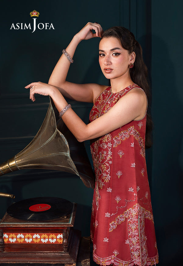 Asim Jofa | Lumiere Formals | AJLFC-06 EMBROIDERED ORGANZA - House Of Hania