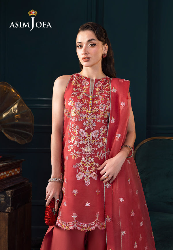 Asim Jofa | Lumiere Formals | AJLFC-06 EMBROIDERED ORGANZA - House Of Hania