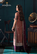 Asim Jofa | Lumiere Formals | AJLFC-08 EMBROIDERED JAVERIA NET - House Of Hania