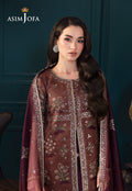 Asim Jofa | Lumiere Formals | AJLFC-08 EMBROIDERED JAVERIA NET - House Of Hania