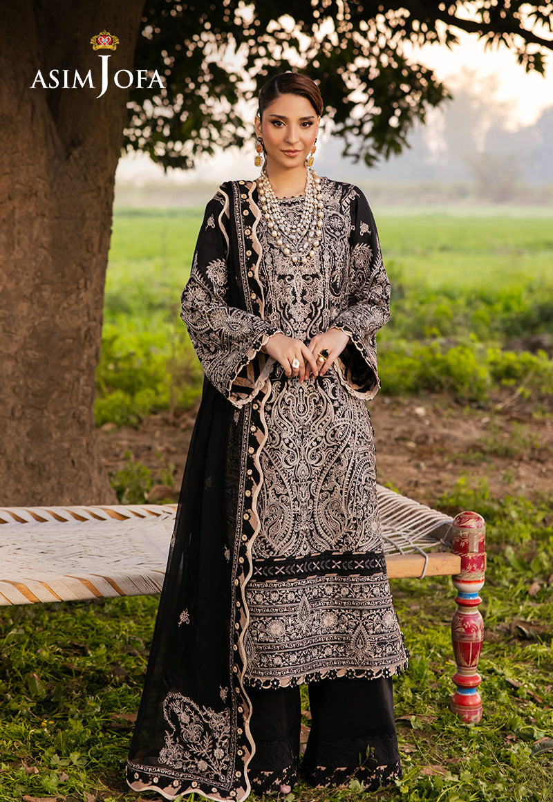 Asim Jofa | Luxury Lawn 25 | AJELL-03 - House Of Hania