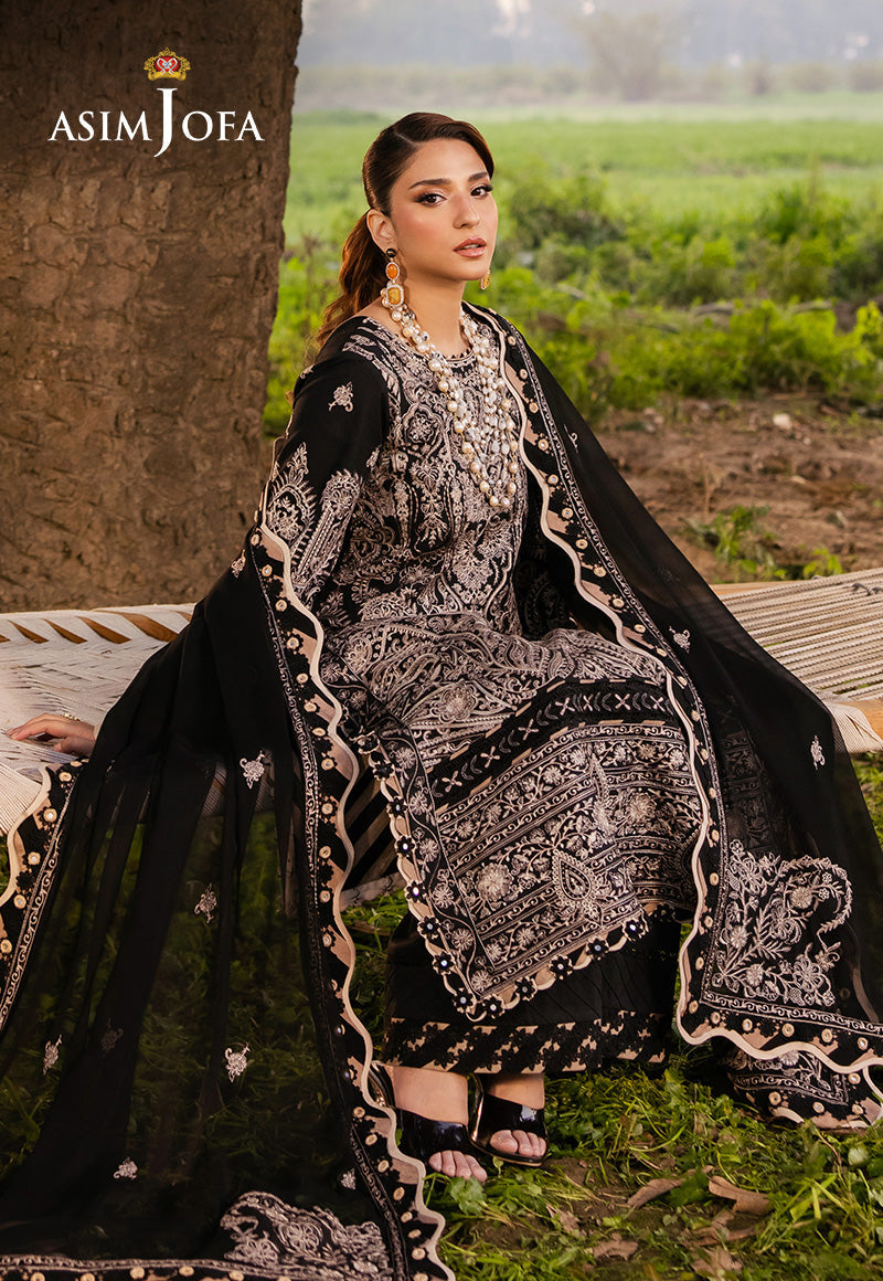 Asim Jofa | Luxury Lawn 25 | AJELL-03 - House Of Hania