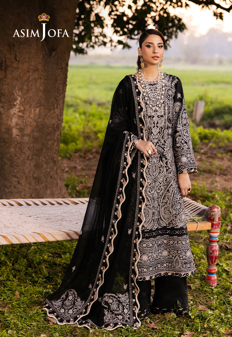 Asim Jofa | Luxury Lawn 25 | AJELL-03 - House Of Hania