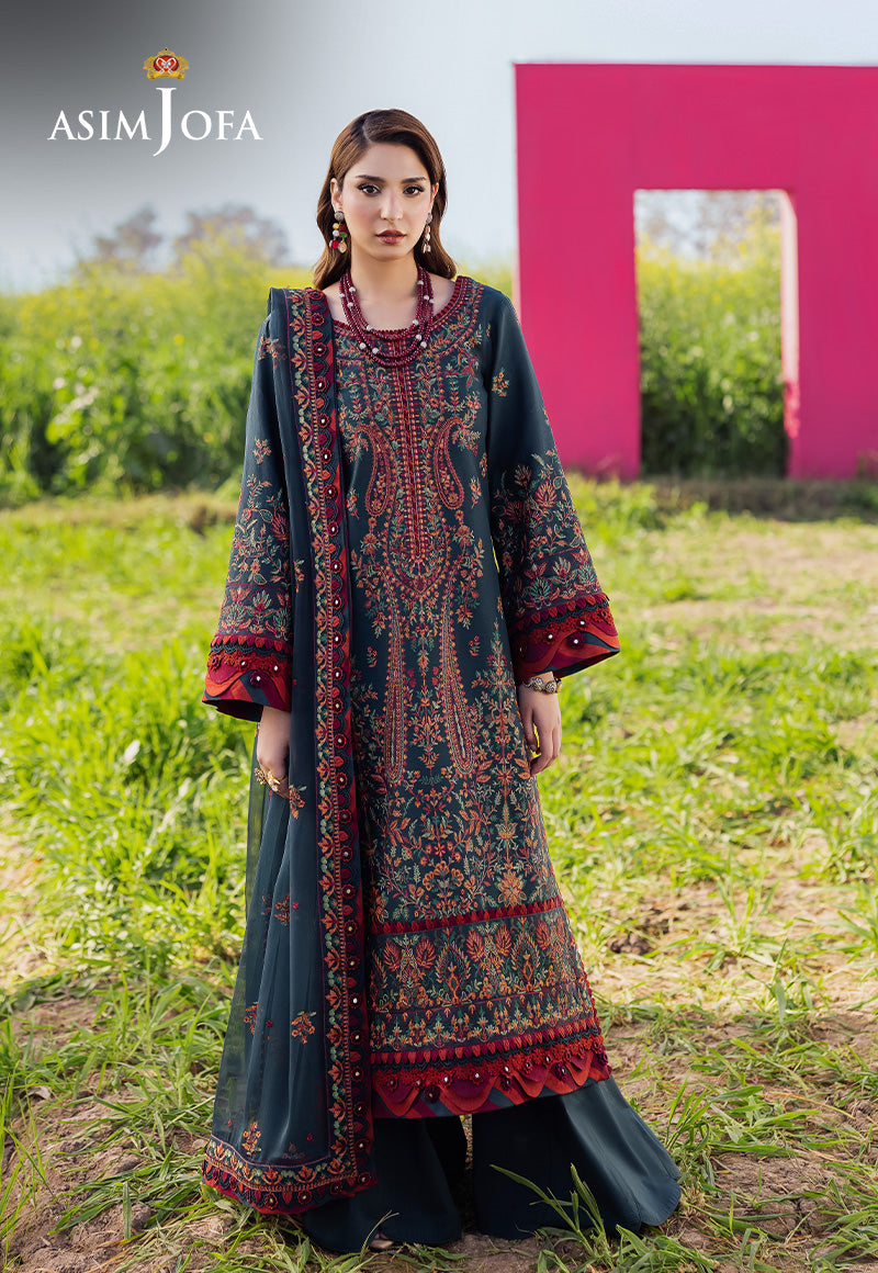 Asim Jofa | Luxury Lawn 25 | AJELL-04 - House Of Hania