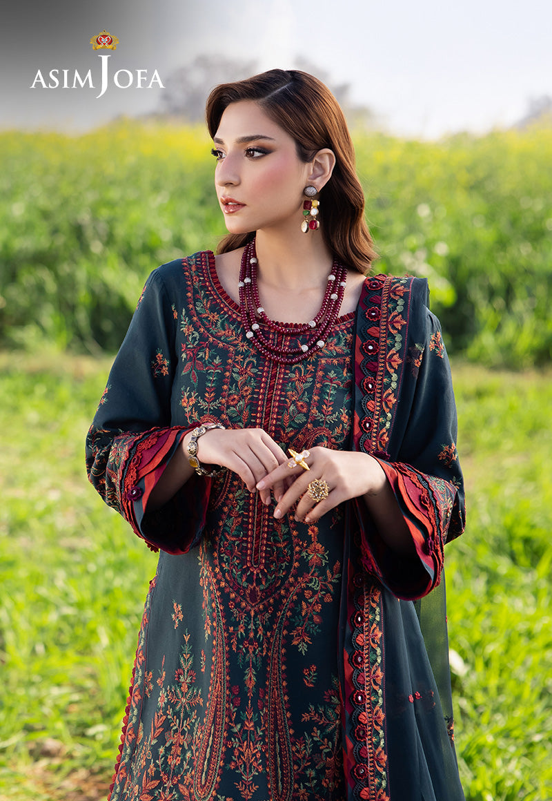 Asim Jofa | Luxury Lawn 25 | AJELL-04 - House Of Hania