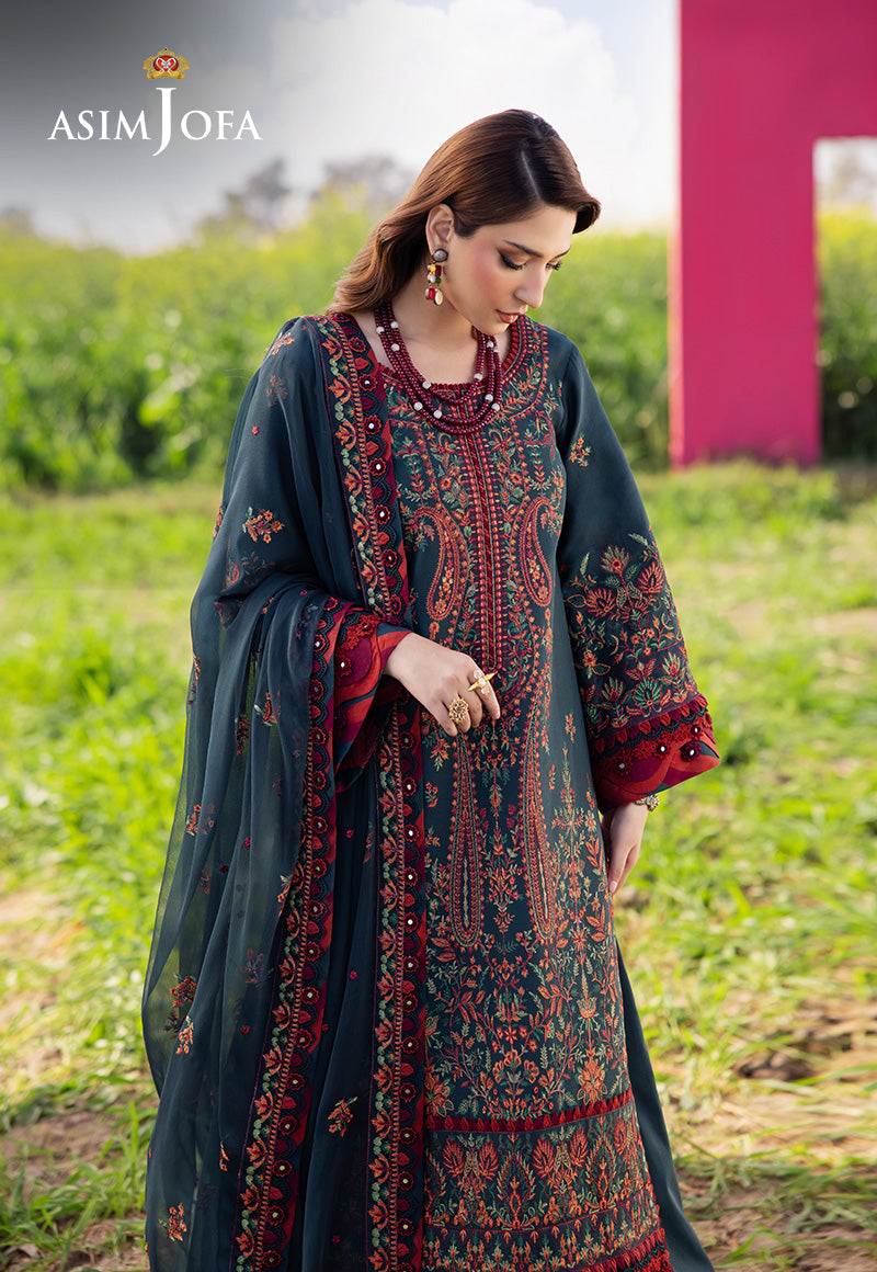 Asim Jofa | Luxury Lawn 25 | AJELL-04 - House Of Hania