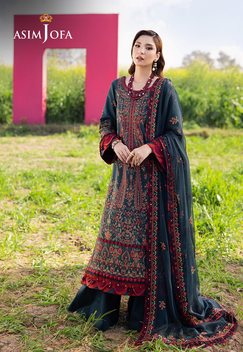 Asim Jofa | Luxury Lawn 25 | AJELL-04 - House Of Hania
