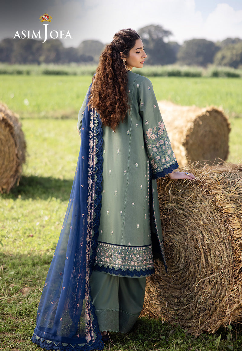 Asim Jofa | Luxury Lawn 25 | AJELL-14 - House Of Hania