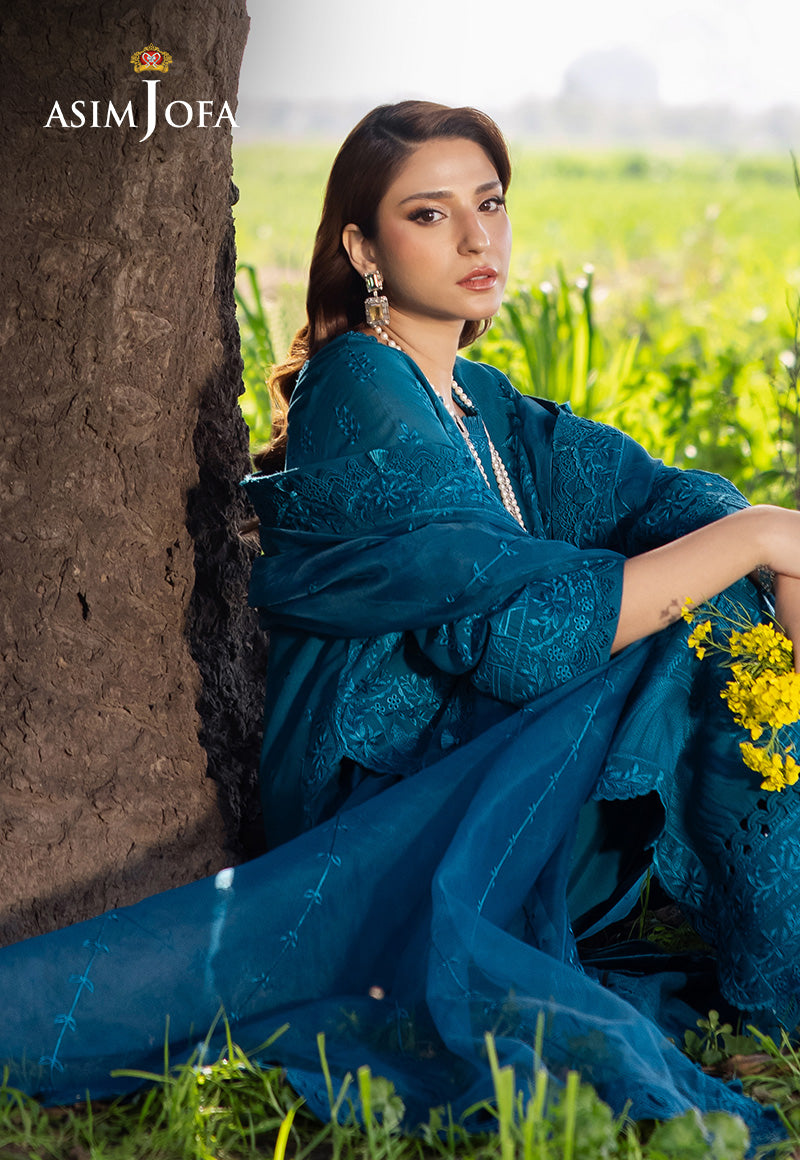Asim Jofa | Luxury Lawn 25 | AJELL-17 - House Of Hania