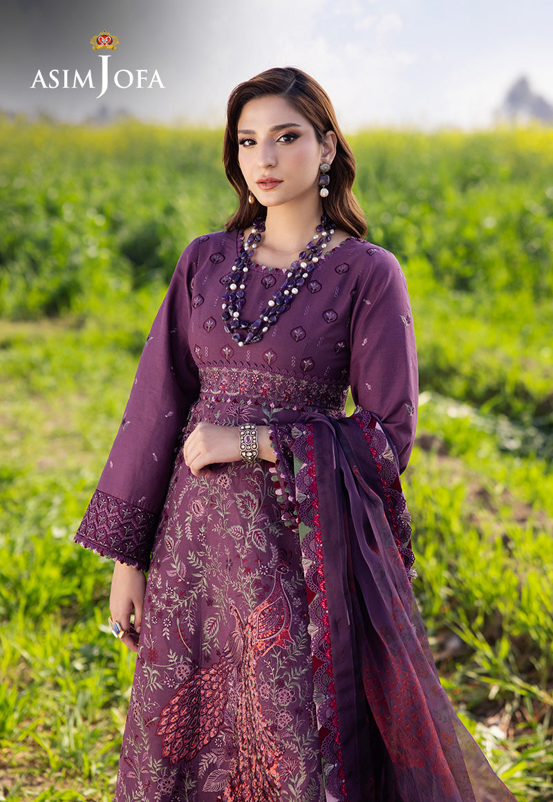 Asim Jofa | Luxury Lawn 25 | AJELL-18 - House Of Hania
