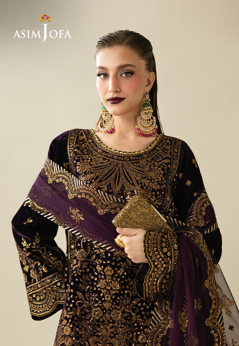 Asim Jofa | Makhmal Velvet 25 | AJULM-02 - House Of Hania