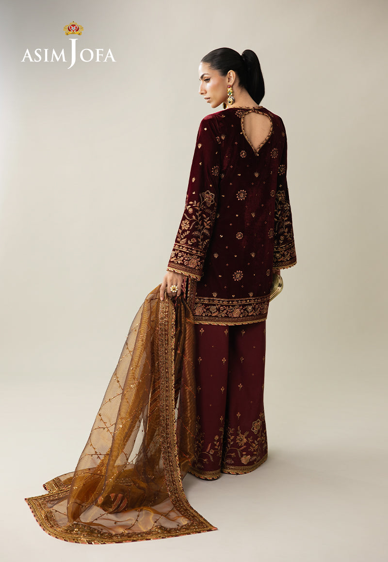 Asim Jofa | Makhmal Velvet 25 | AJULM-07 - House Of Hania
