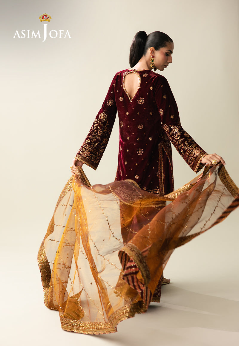 Asim Jofa | Makhmal Velvet 25 | AJULM-07 - House Of Hania