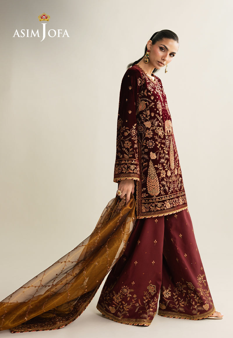 Asim Jofa | Makhmal Velvet 25 | AJULM-07 - House Of Hania