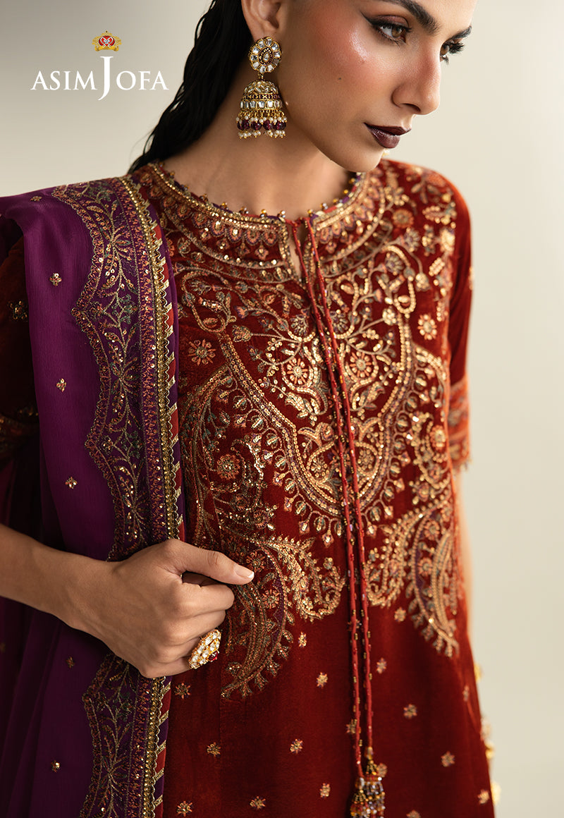 Asim Jofa | Makhmal Velvet 25 | AJULM-08 - House Of Hania
