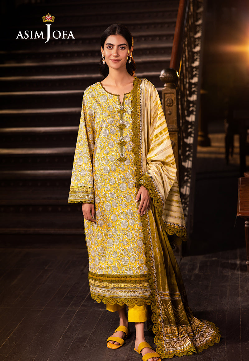 Asim Jofa | Prints Drop 2 | AJUBJ-51 - House Of Hania