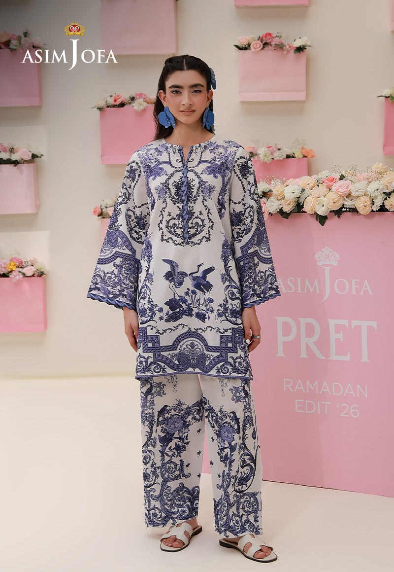 Asim Jofa | Ramadan Edit 26 | AJPB-274 Printed Lawn Stitched 2pcs - House Of Hania