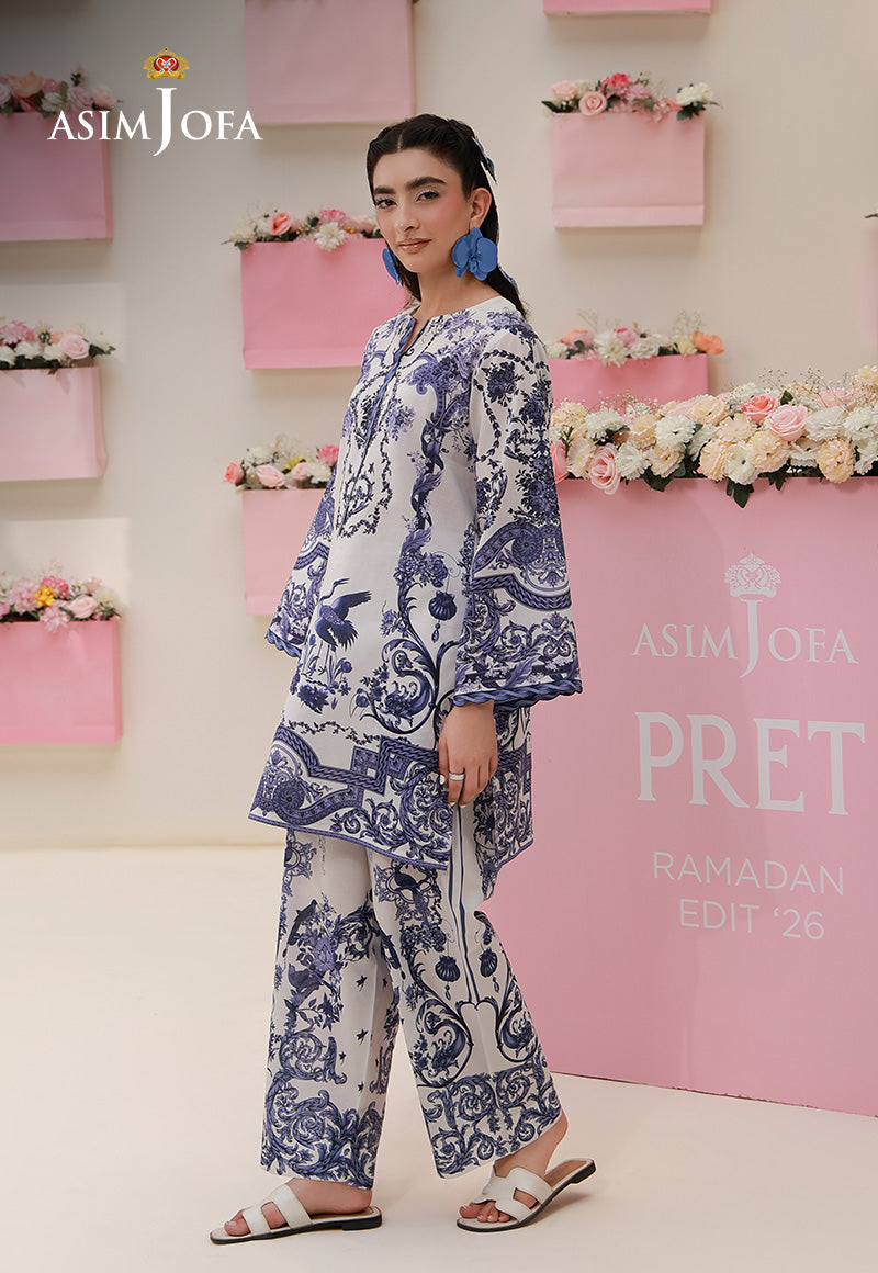 Asim Jofa | Ramadan Edit 26 | AJPB-274 Printed Lawn Stitched 2pcs - House Of Hania