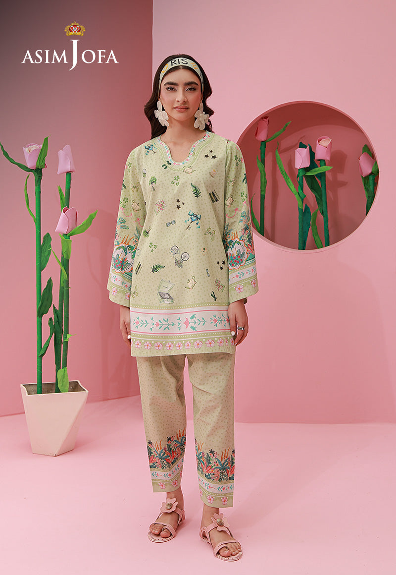 Asim Jofa | Ramadan Edit 26 | AJPB-280 Printed Lawn Stitched 2pcs - House Of Hania