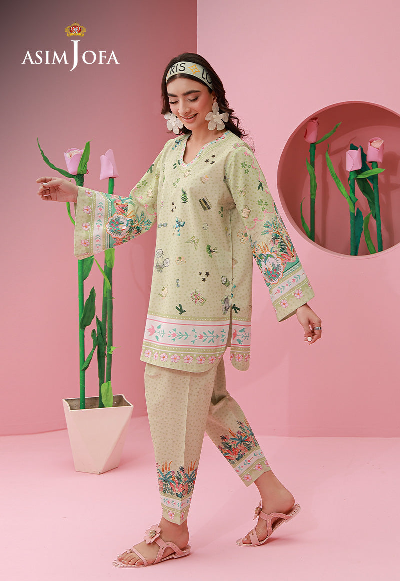 Asim Jofa | Ramadan Edit 26 | AJPB-280 Printed Lawn Stitched 2pcs - House Of Hania