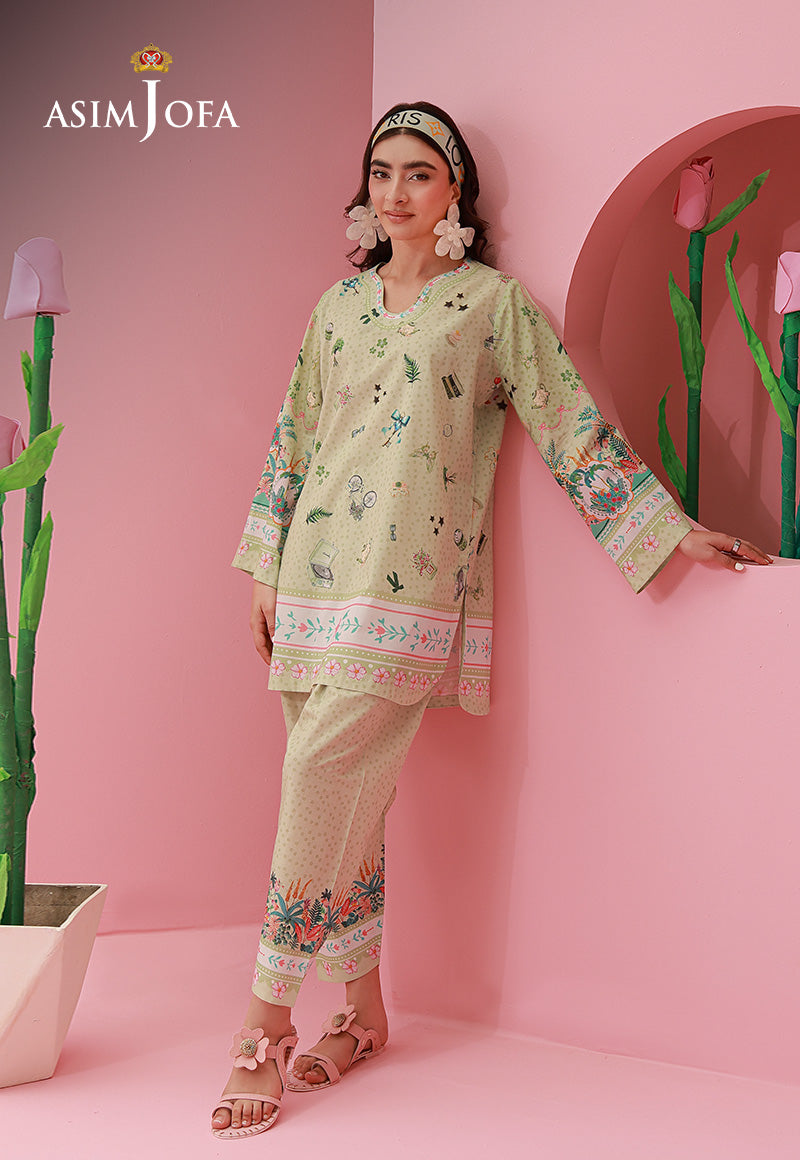 Asim Jofa | Ramadan Edit 26 | AJPB-280 Printed Lawn Stitched 2pcs - House Of Hania