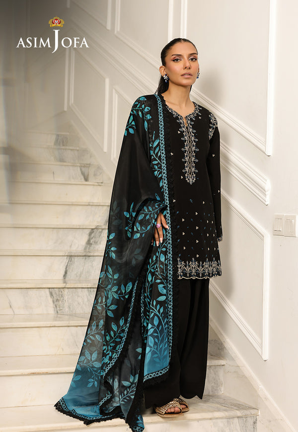 Asim Jofa | Summer Rhapsody | AJMCH-01 EMBROIDERED CAMBRIC - House Of Hania