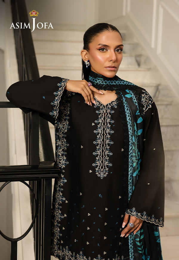 Asim Jofa | Summer Rhapsody | AJMCH-01 EMBROIDERED CAMBRIC - House Of Hania