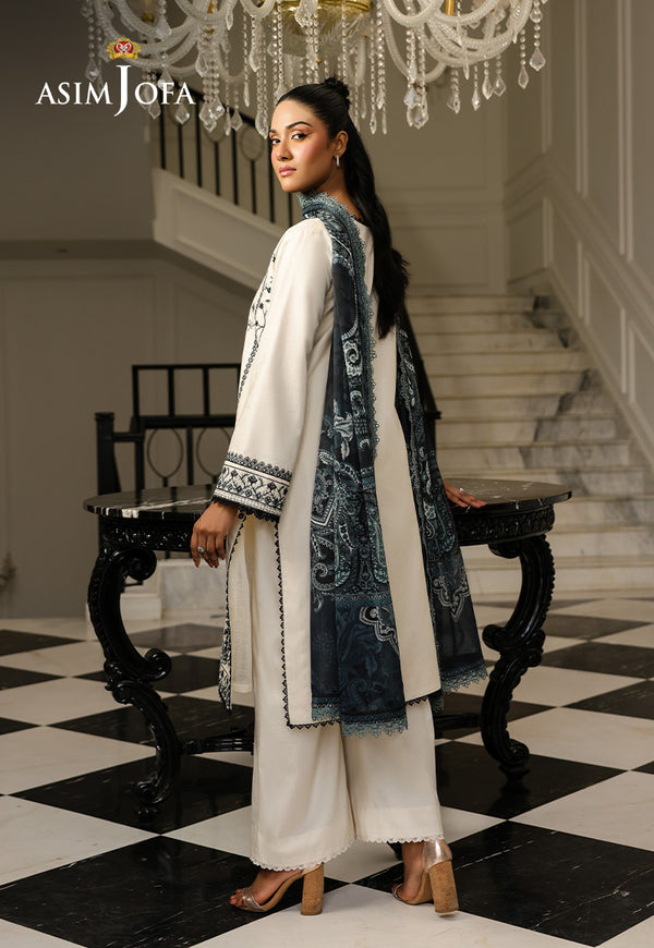 Asim Jofa | Summer Rhapsody |  AJMCH-02 EMBROIDERED CAMBRIC - House Of Hania