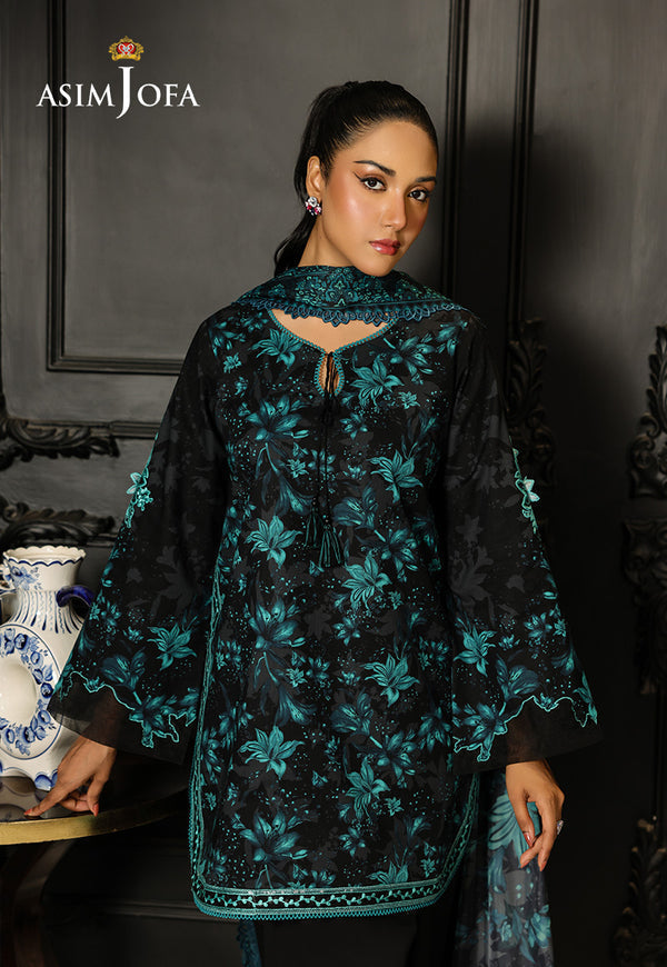 Asim Jofa | Summer Rhapsody | AJMCH-05 EMBROIDERED LAWN - House Of Hania