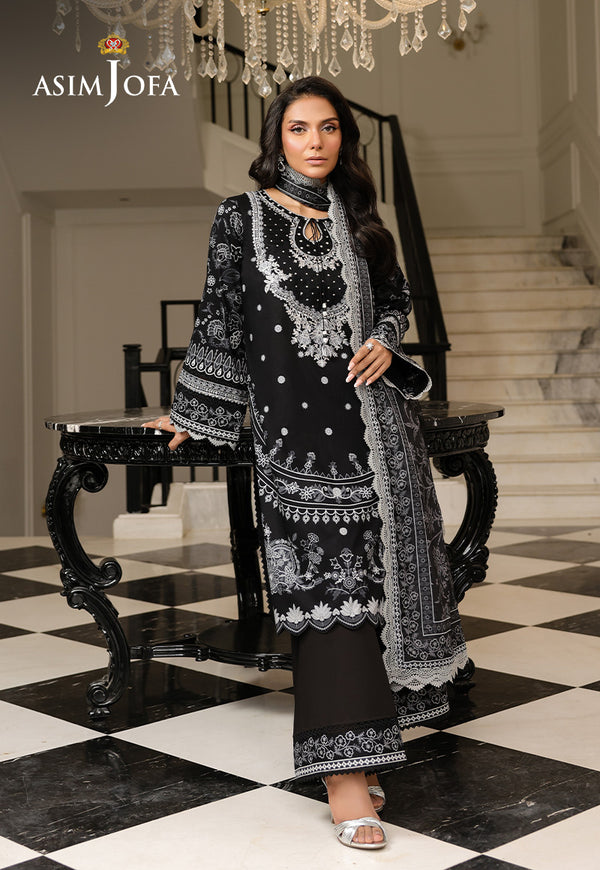 Asim Jofa | Summer Rhapsody |  AJMCH-06 EMBROIDERED LAWN - House Of Hania